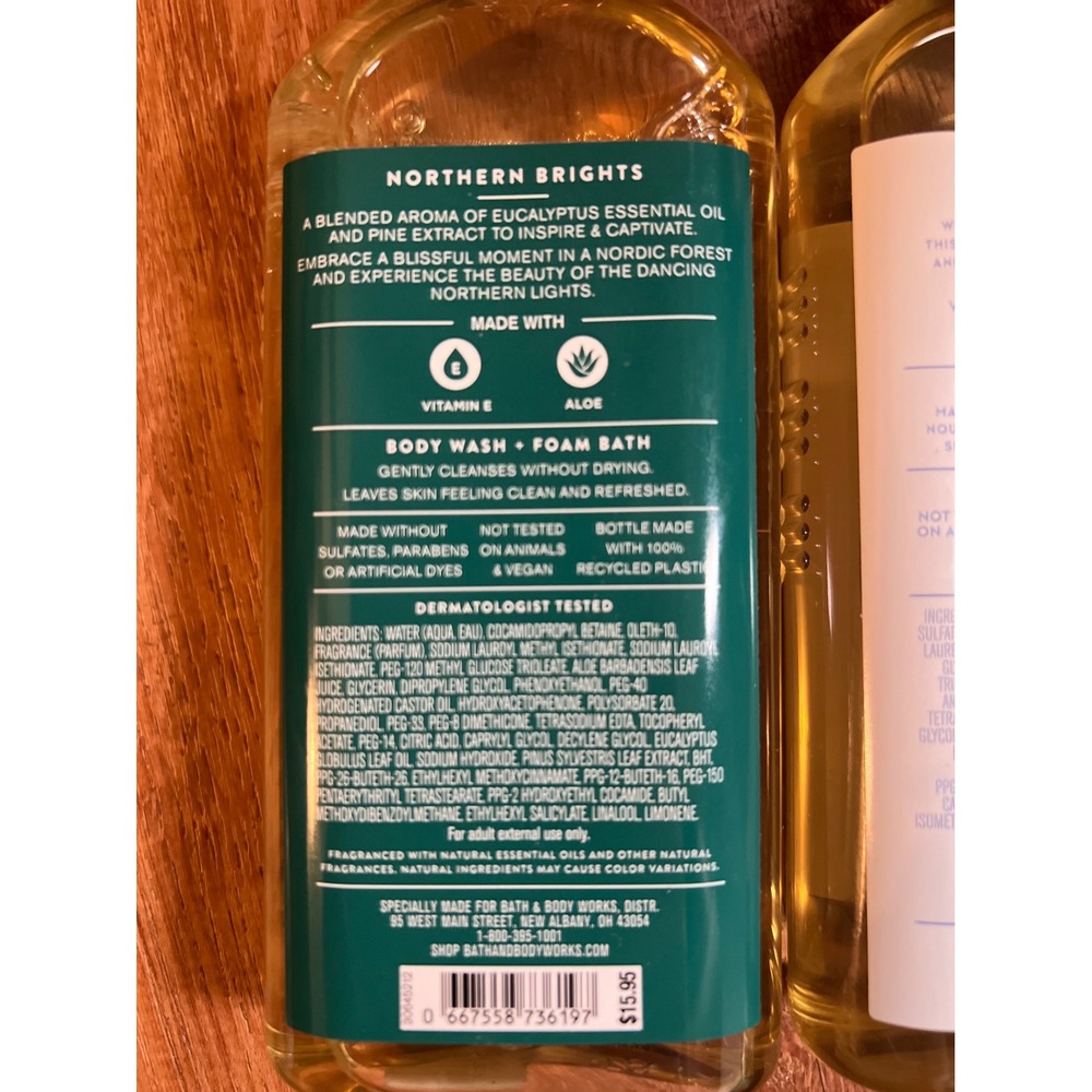 Bath & Body Works Aromatherapy Body Wash Bundle Sleep Northern Brights 10 Oz - Picture 4 of 5